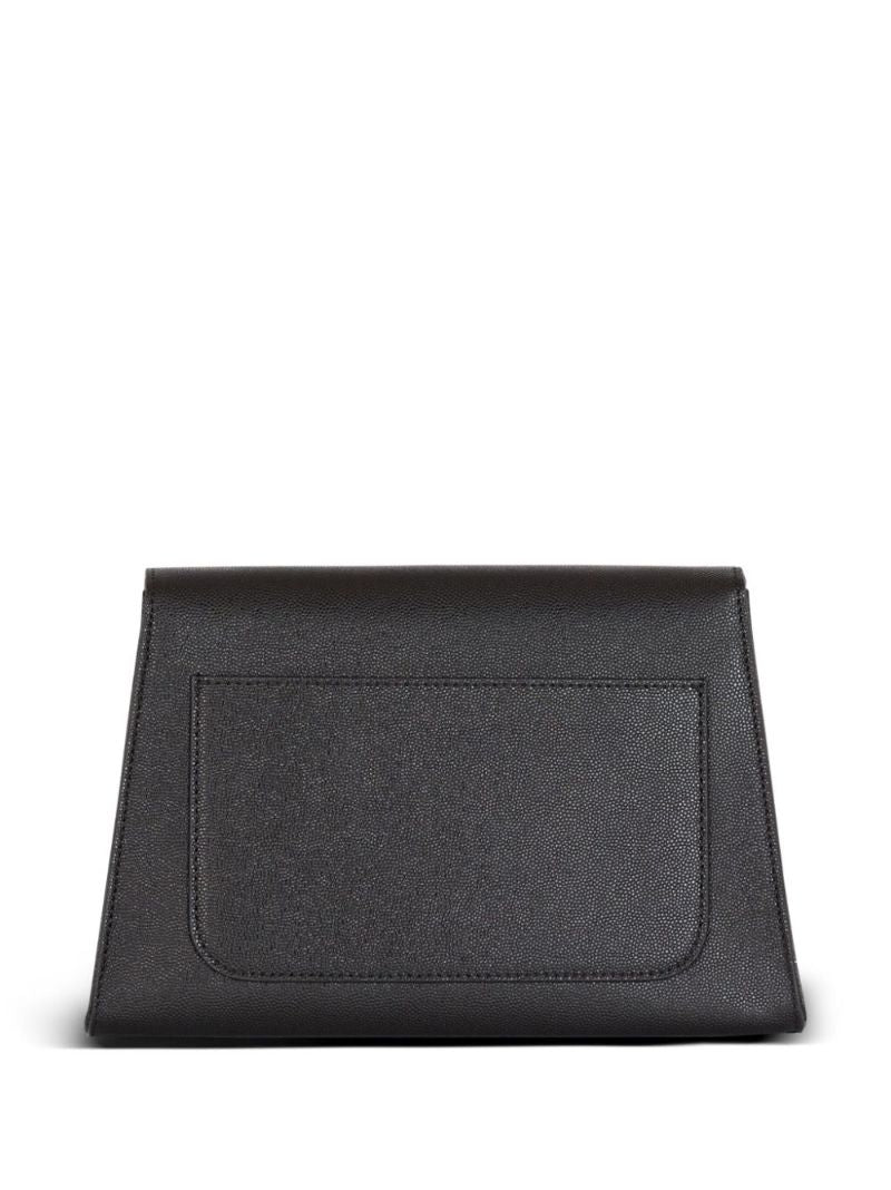 Black EmblÃ_x0083_Â¨me Leather Cross Body Bag