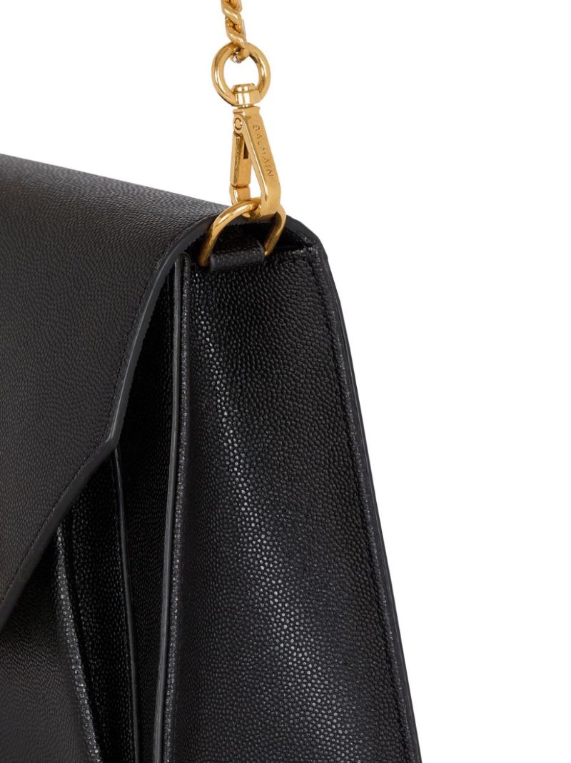 Black EmblÃ_x0083_Â¨me Leather Cross Body Bag