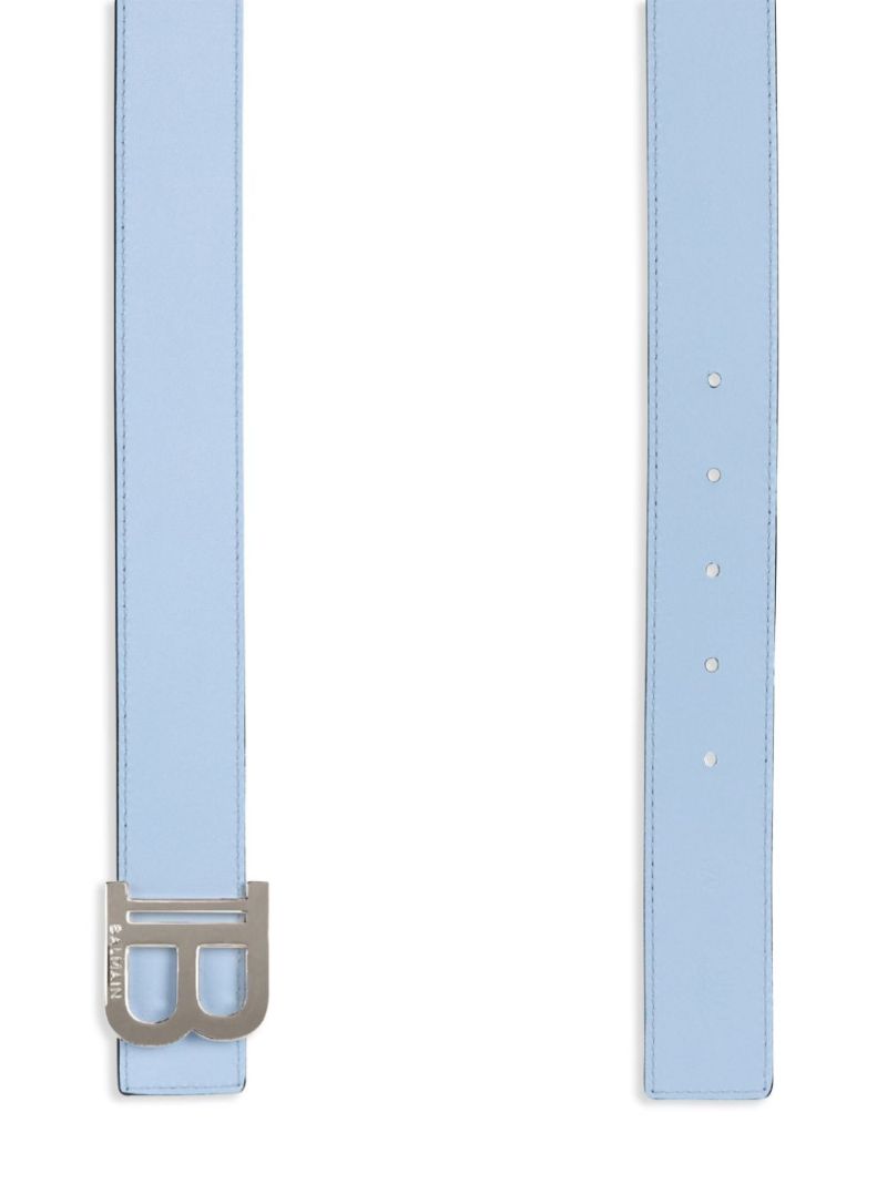Blue Reversible Leather Belt