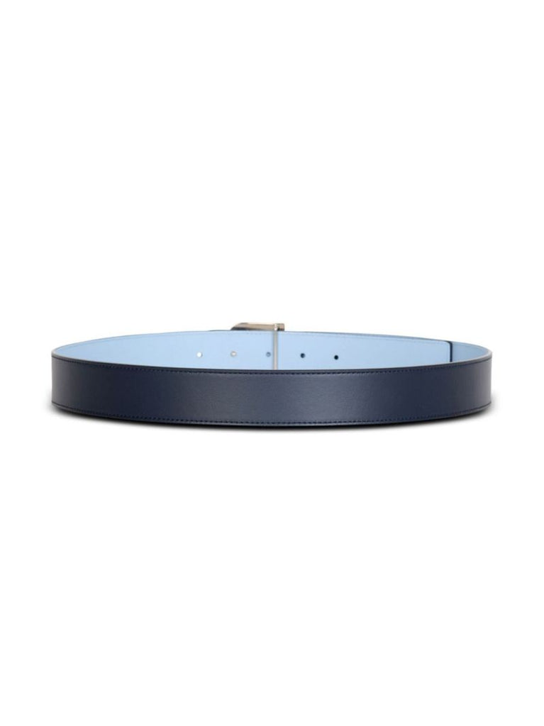 Blue Reversible Leather Belt