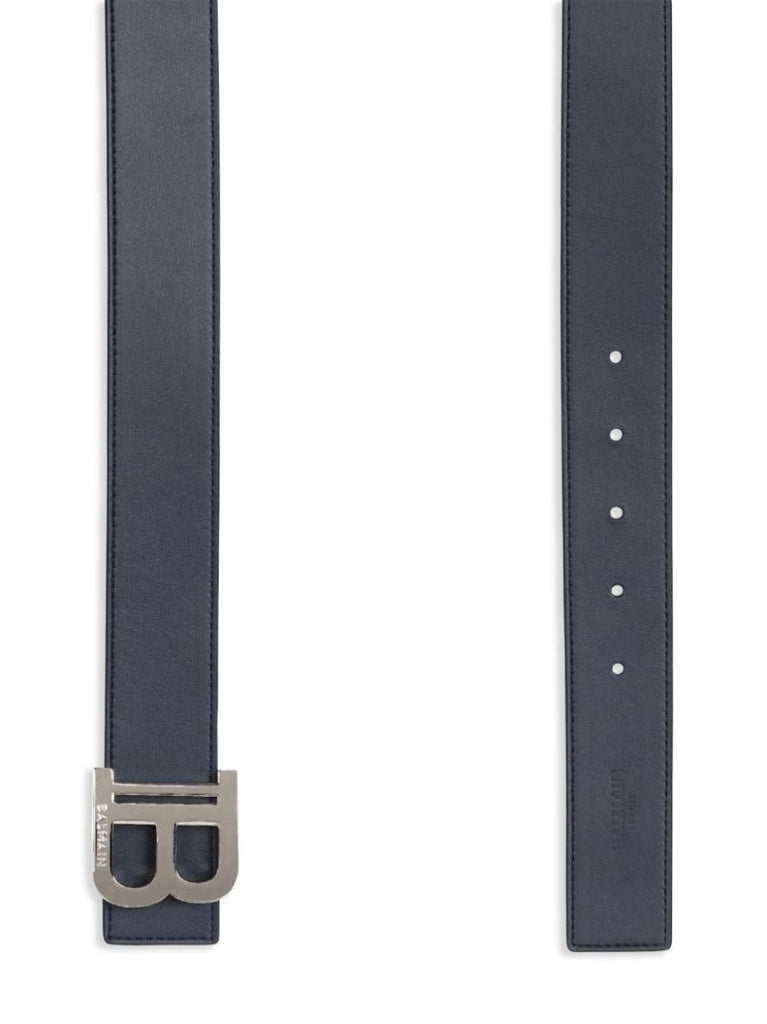 Blue Reversible Leather Belt