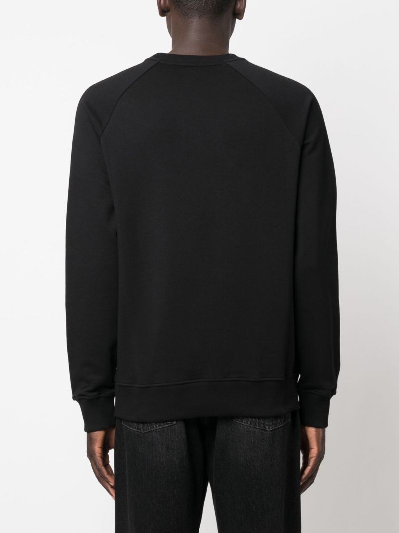Black Logo Print Sweatshirt