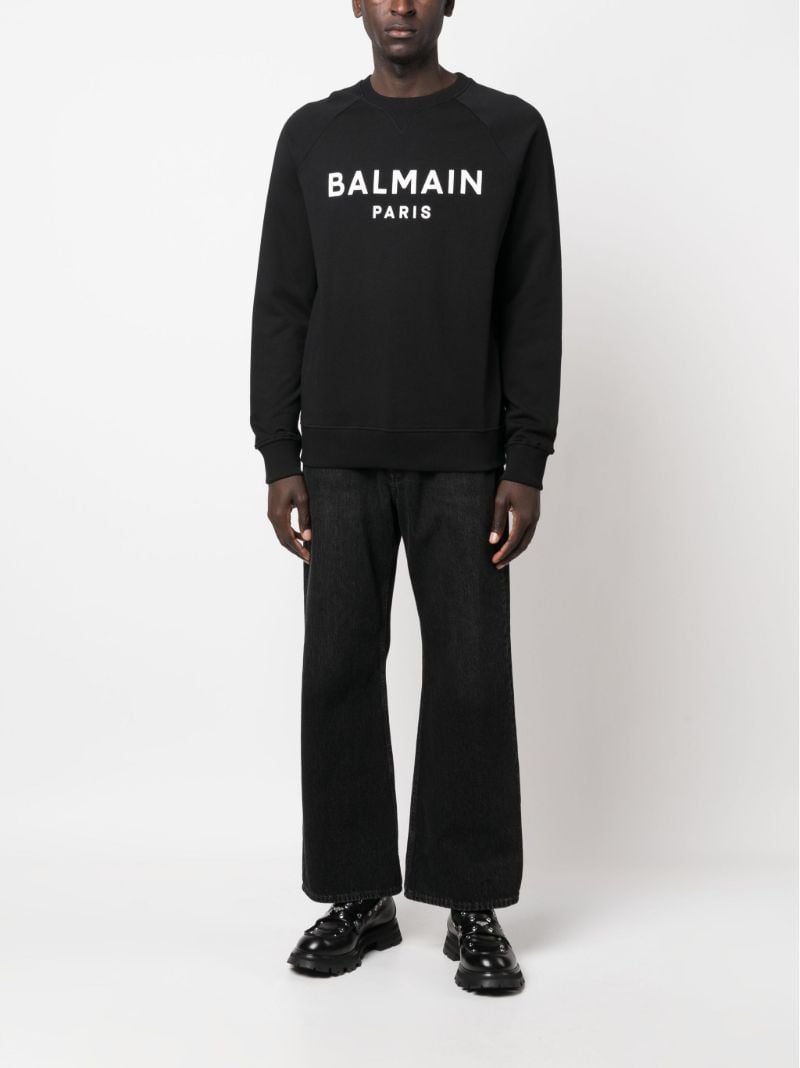 Black Logo Print Sweatshirt