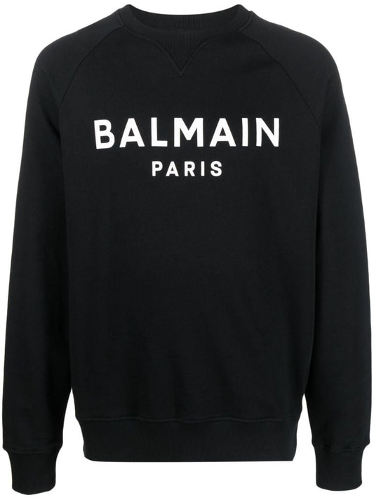 Black Logo Print Sweatshirt