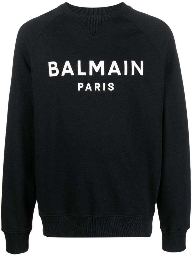 Black Logo Print Sweatshirt