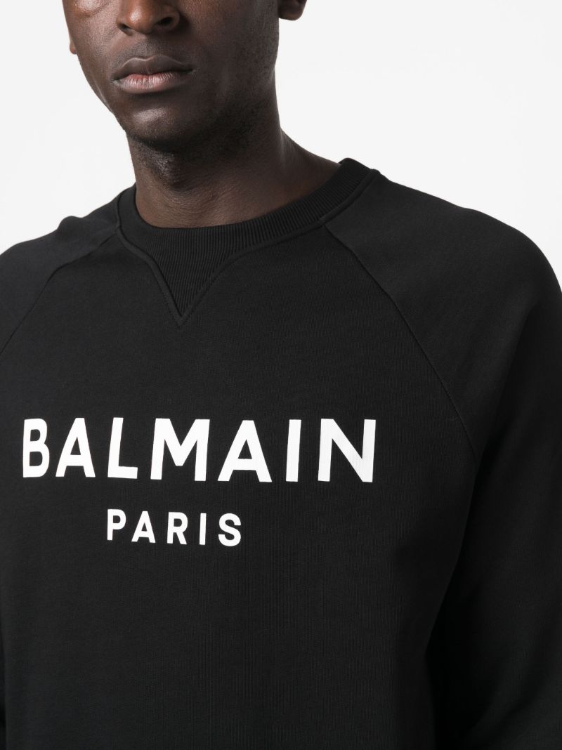 Black Logo Print Sweatshirt
