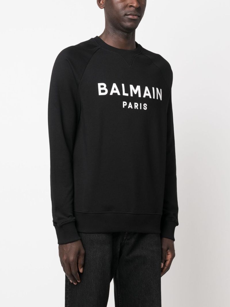 Black Logo Print Sweatshirt
