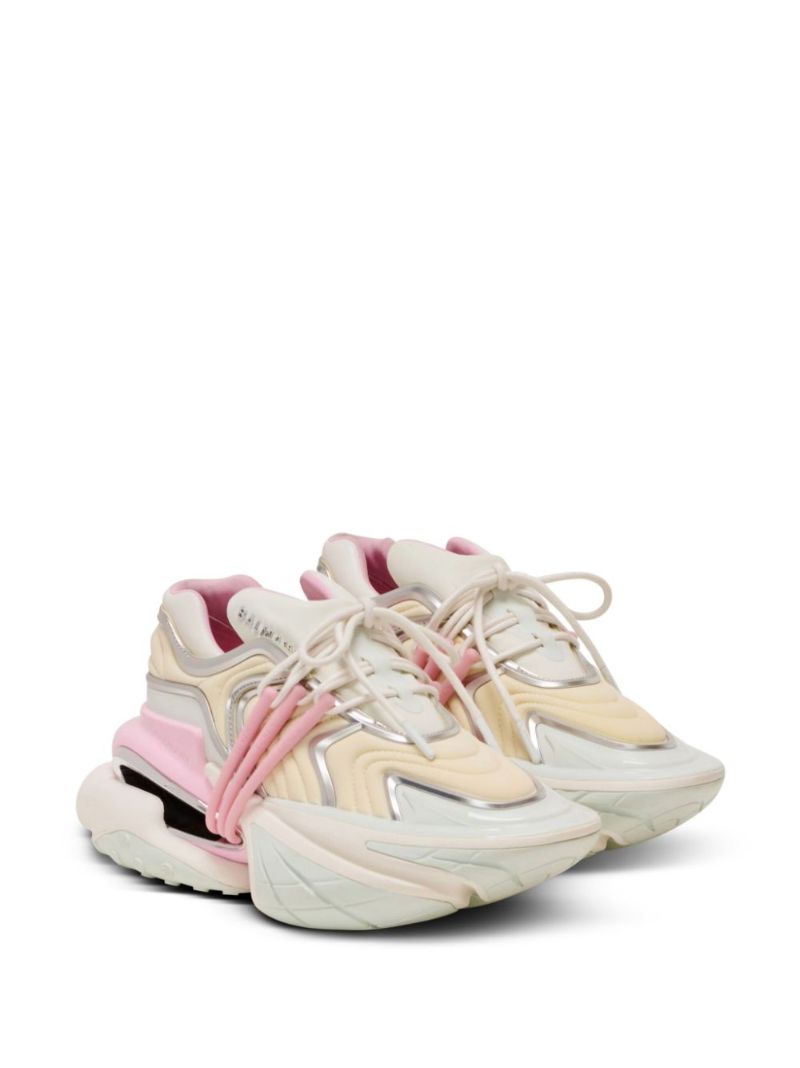 Neutral Unicorn Panelled Sneakers