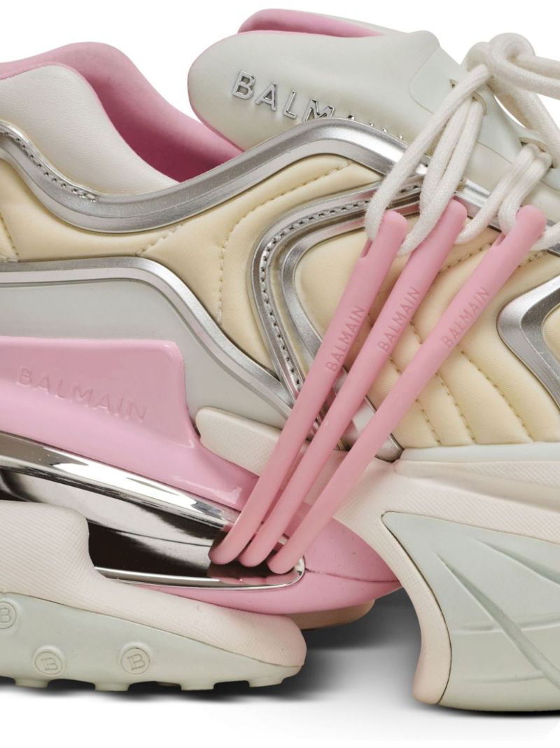 Neutral Unicorn Panelled Sneakers