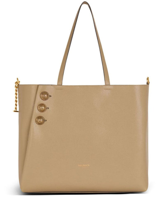 Brown EmblÃ_x0083_Â¨me Leather Tote Bag