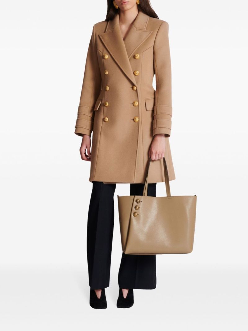 Brown EmblÃ_x0083_Â¨me Leather Tote Bag