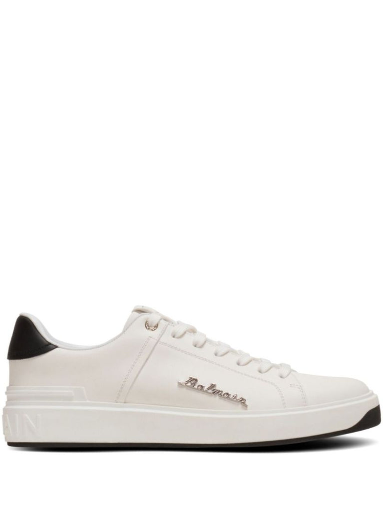 White B-court Leather Sneakers