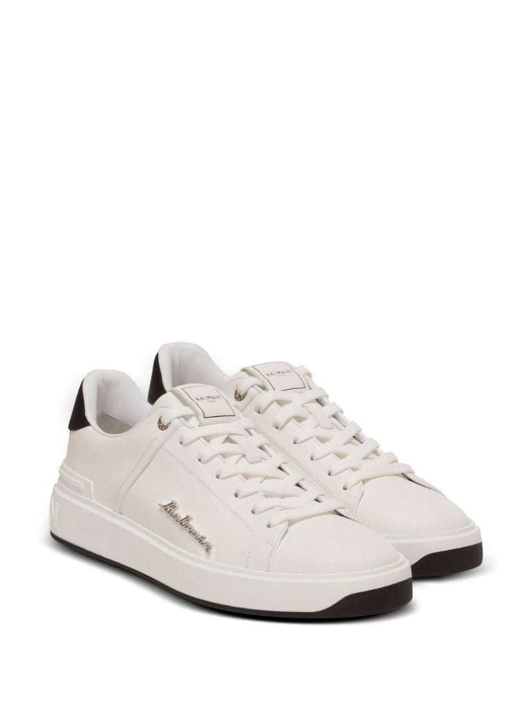 White B-court Leather Sneakers