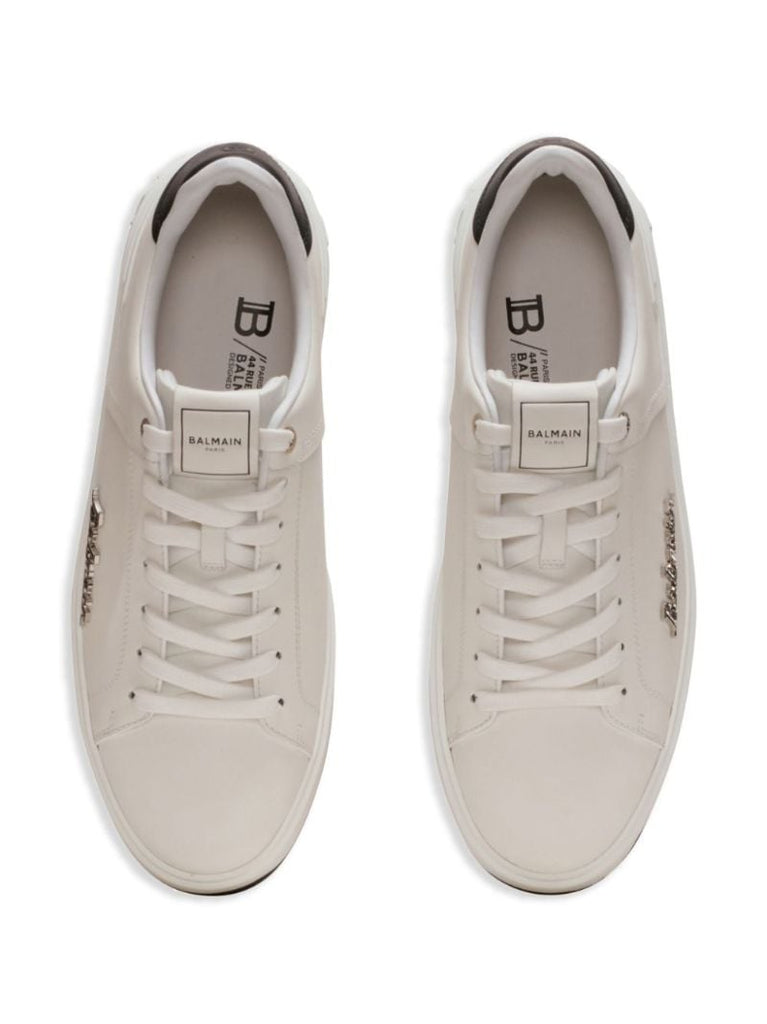 White B-court Leather Sneakers