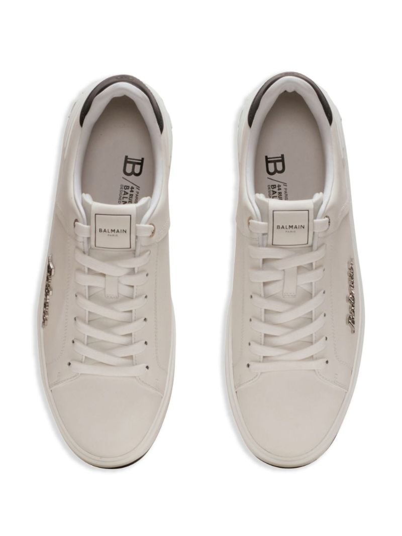 White B-court Leather Sneakers