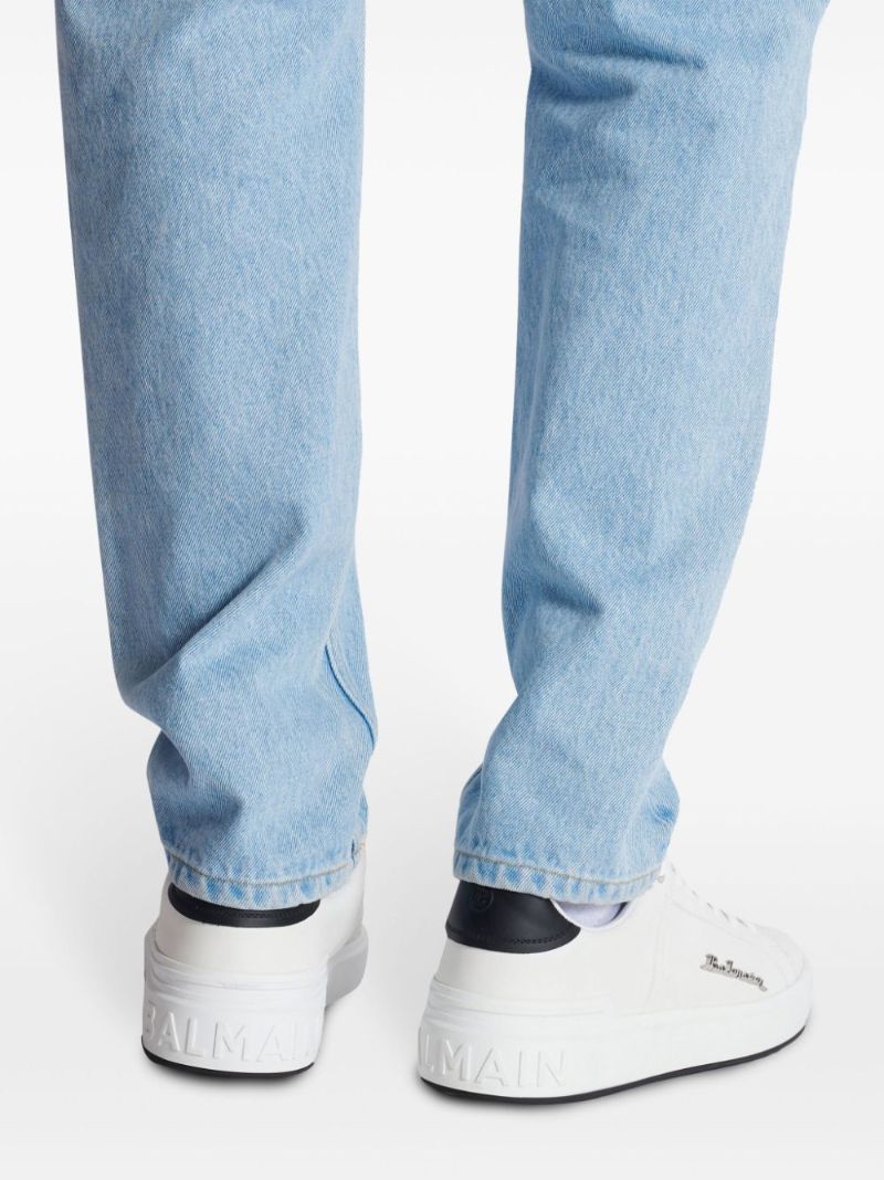 White B-court Leather Sneakers