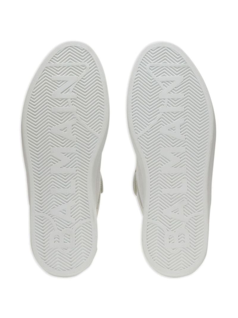 White B-court Flip Leather Sneakers