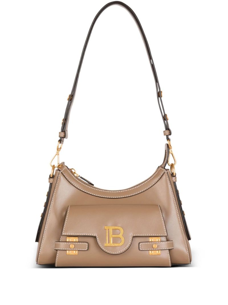 Brown B-buzz Leather Shoulder Bag