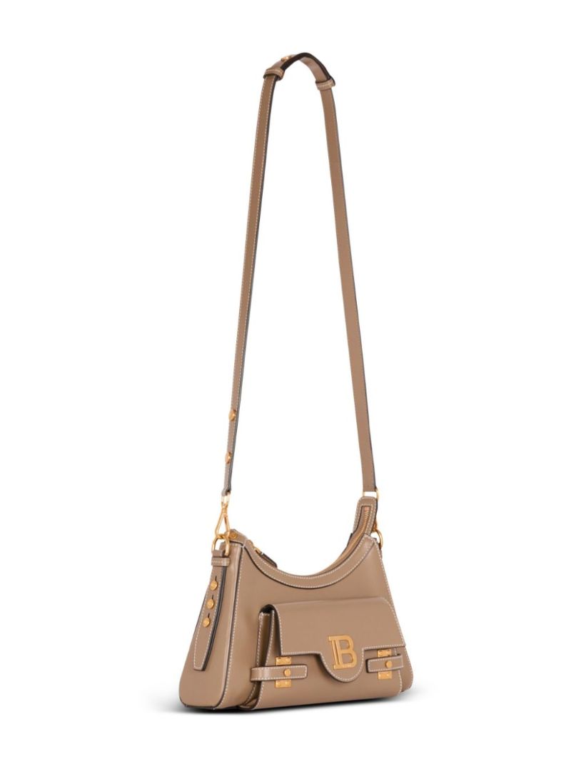 Brown B-buzz Leather Shoulder Bag
