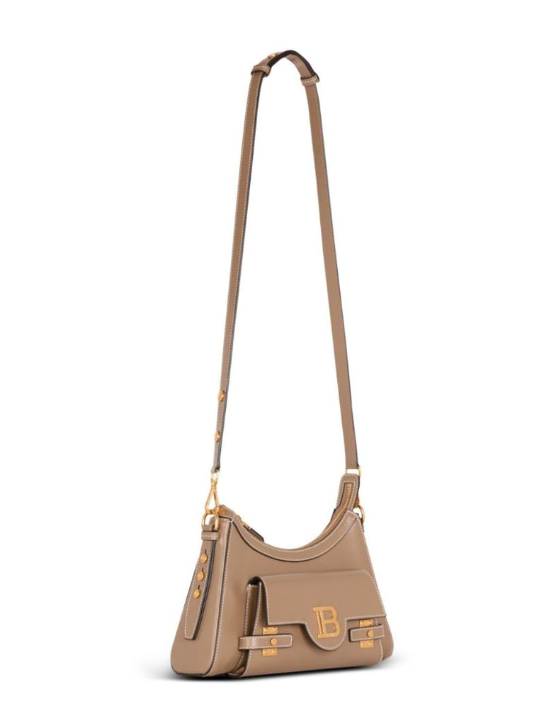 Brown B-buzz Leather Shoulder Bag