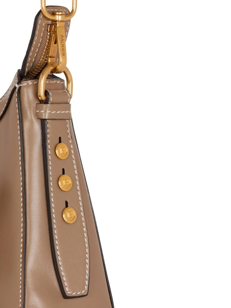 Brown B-buzz Leather Shoulder Bag