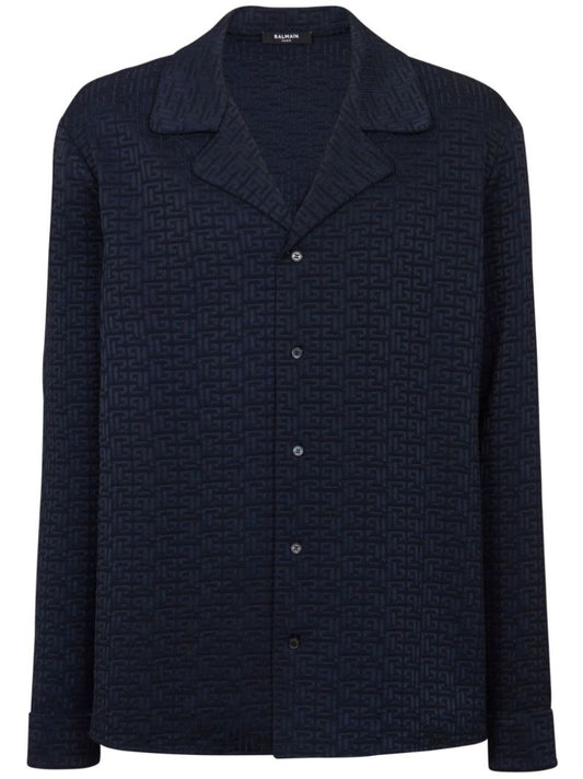 Blue Pb Labyrinth Jacquard Shirt