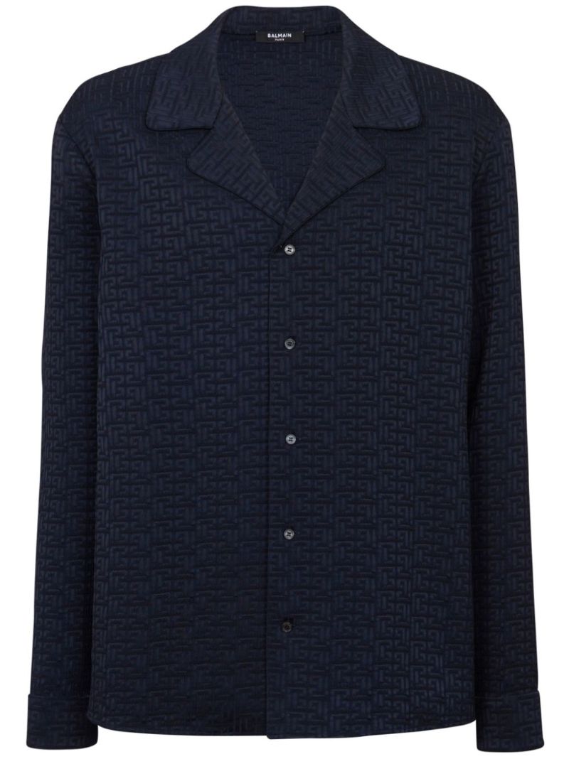 Blue Pb Labyrinth Jacquard Shirt