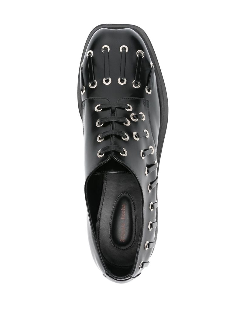 Heart Toe Platform Derby Shoes