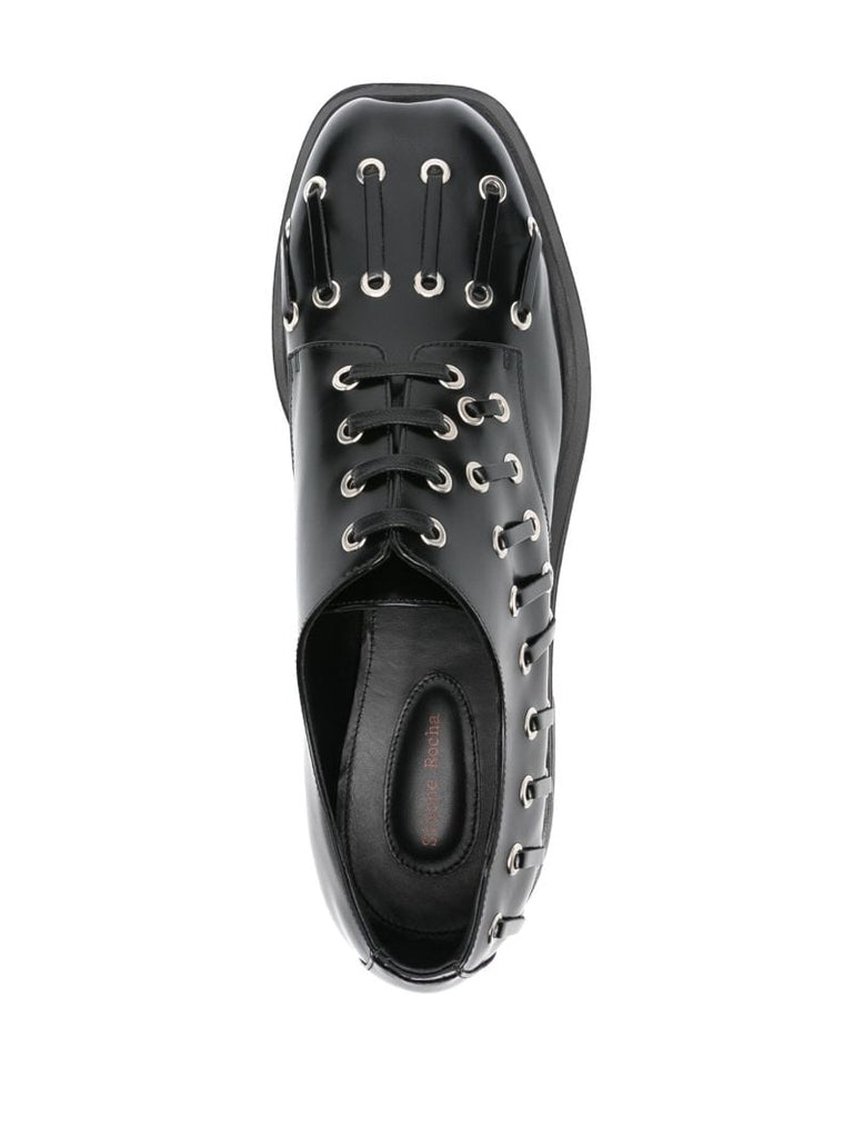 Heart Toe Platform Derby Shoes