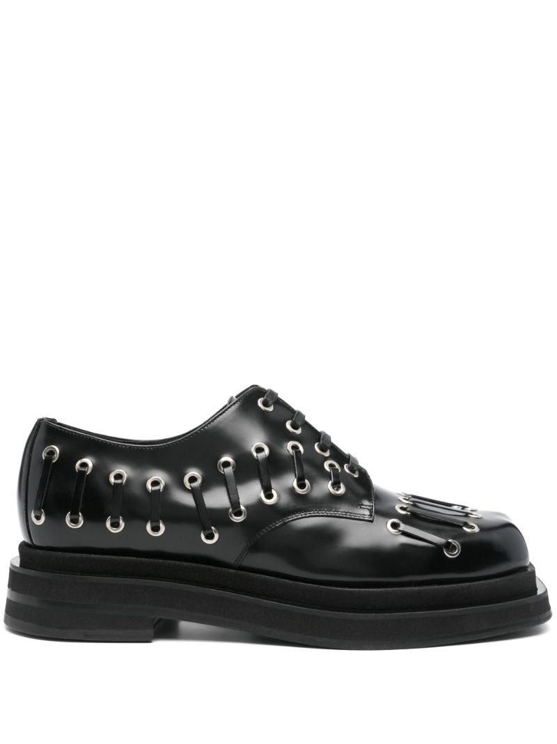 Heart Toe Platform Derby Shoes