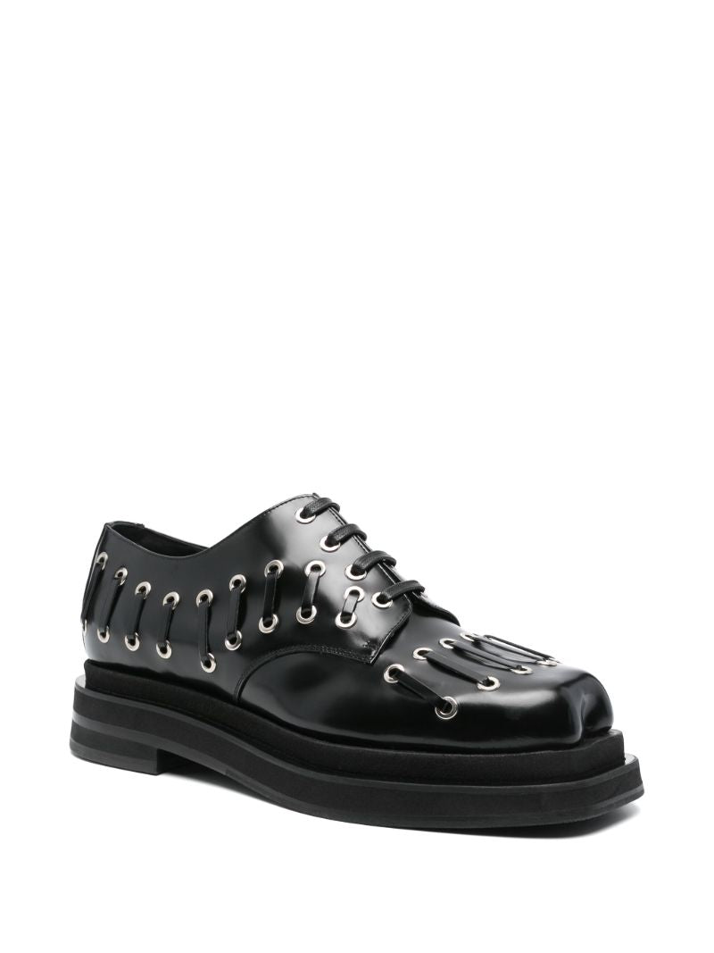 Heart Toe Platform Derby Shoes