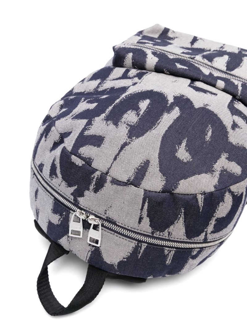Printed Canvas Backpack