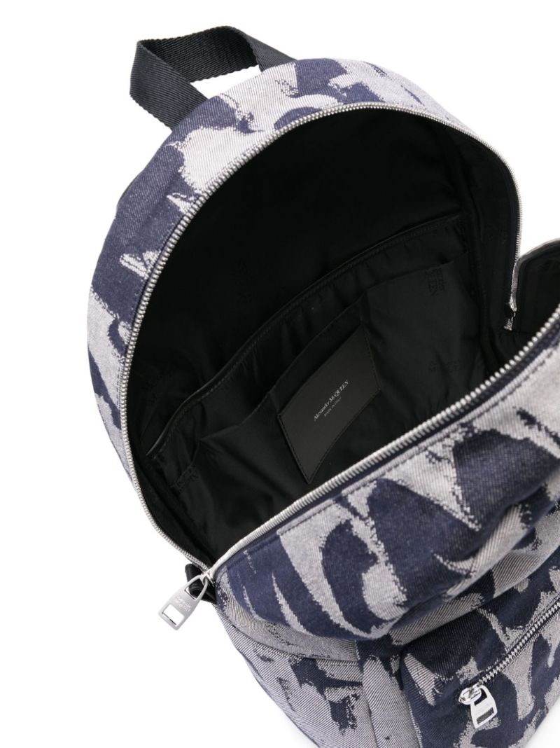 Printed Canvas Backpack