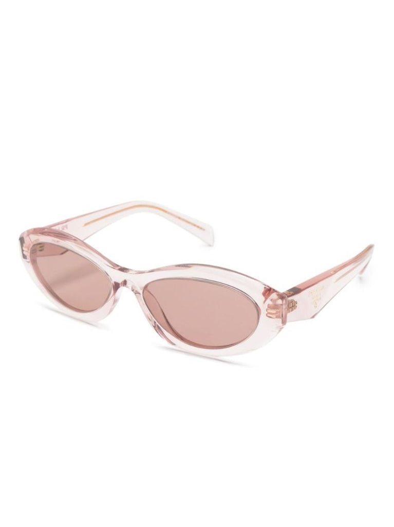 Pink Symbole Oval-frame Sunglasses