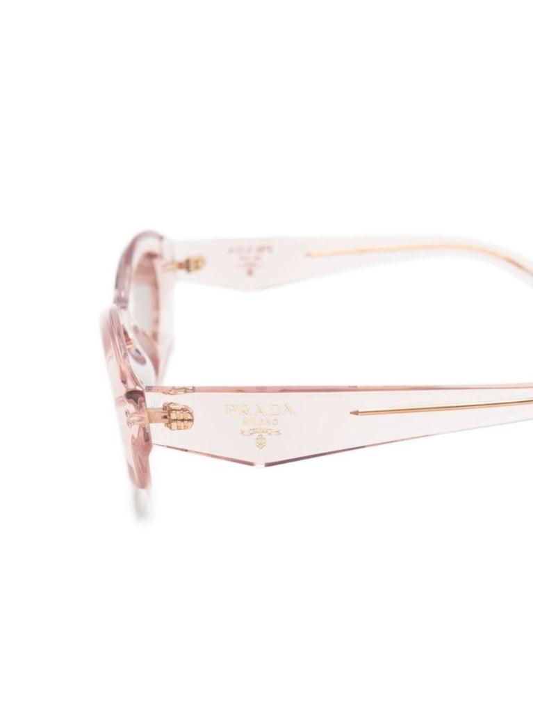 Pink Symbole Oval-frame Sunglasses