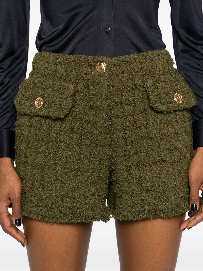 Green BouclÃ_x0083_Â© Shorts