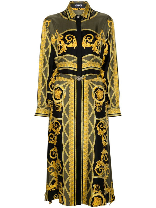 La Coupe Des Dieux Silk Shirt Dress