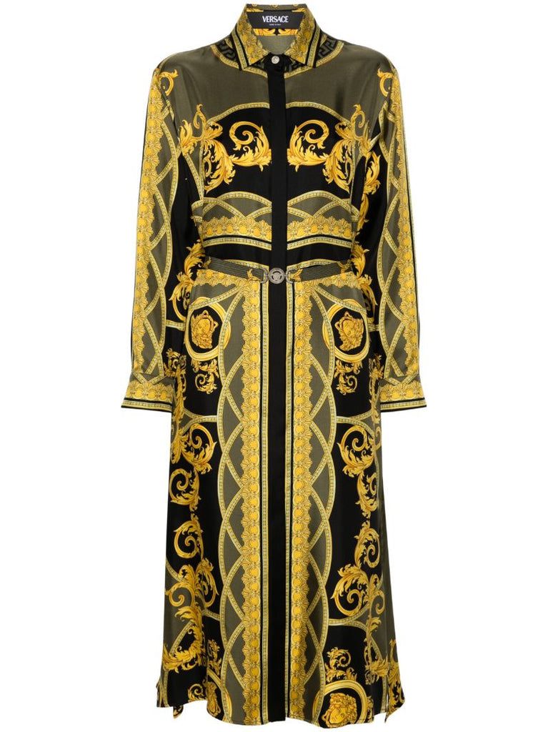La Coupe Des Dieux Silk Shirt Dress