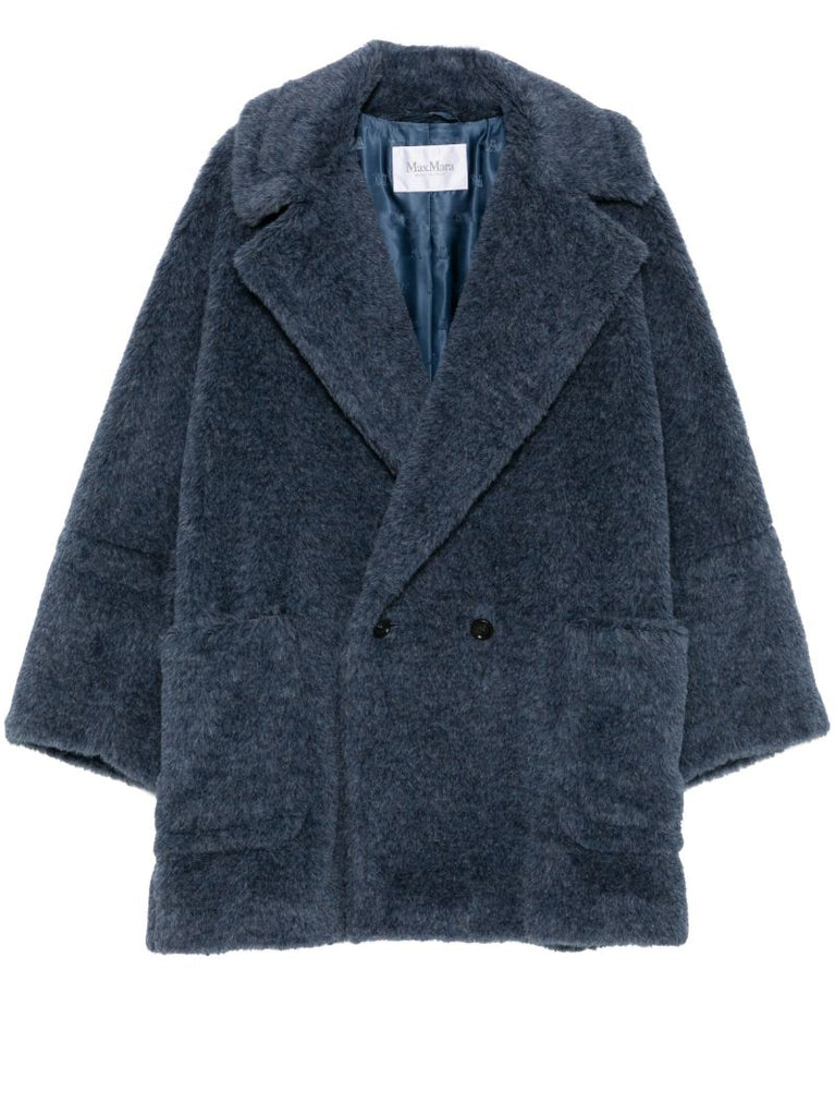 Blue Double-breasted Coat