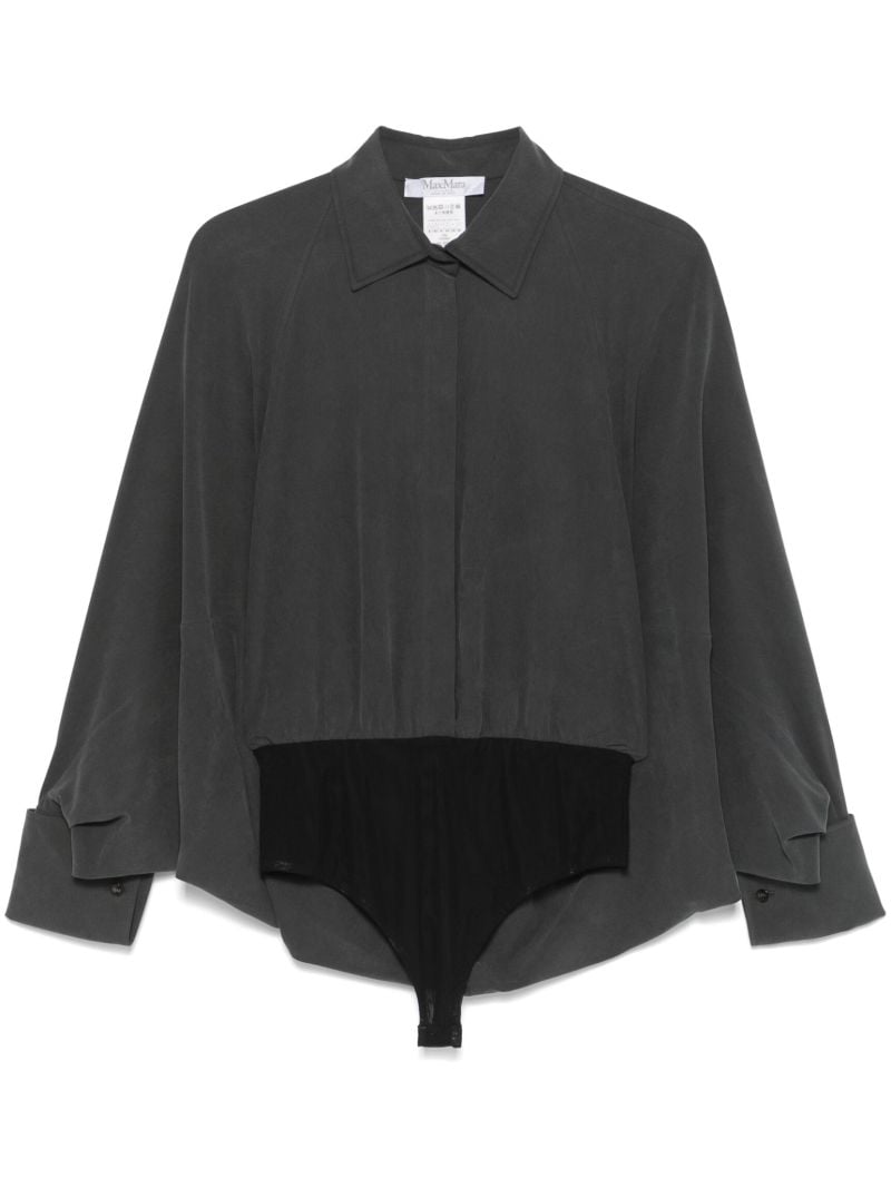 Silk Shirt Bodysuit