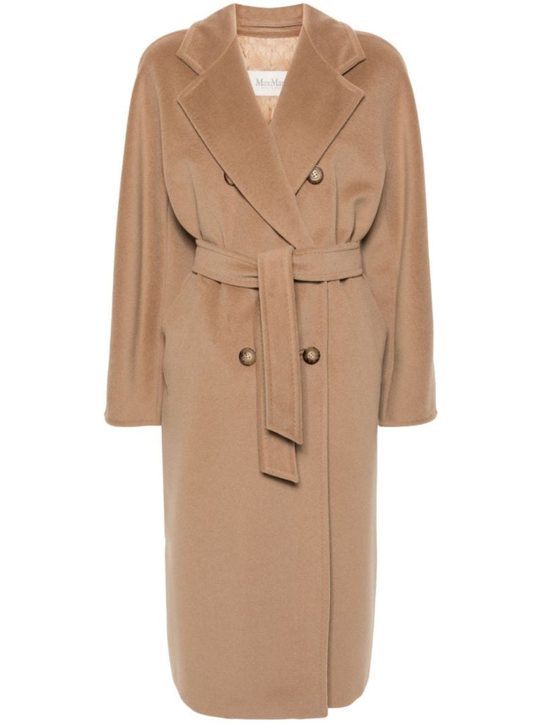 Brown Double-breasted Virgin Wool Coat