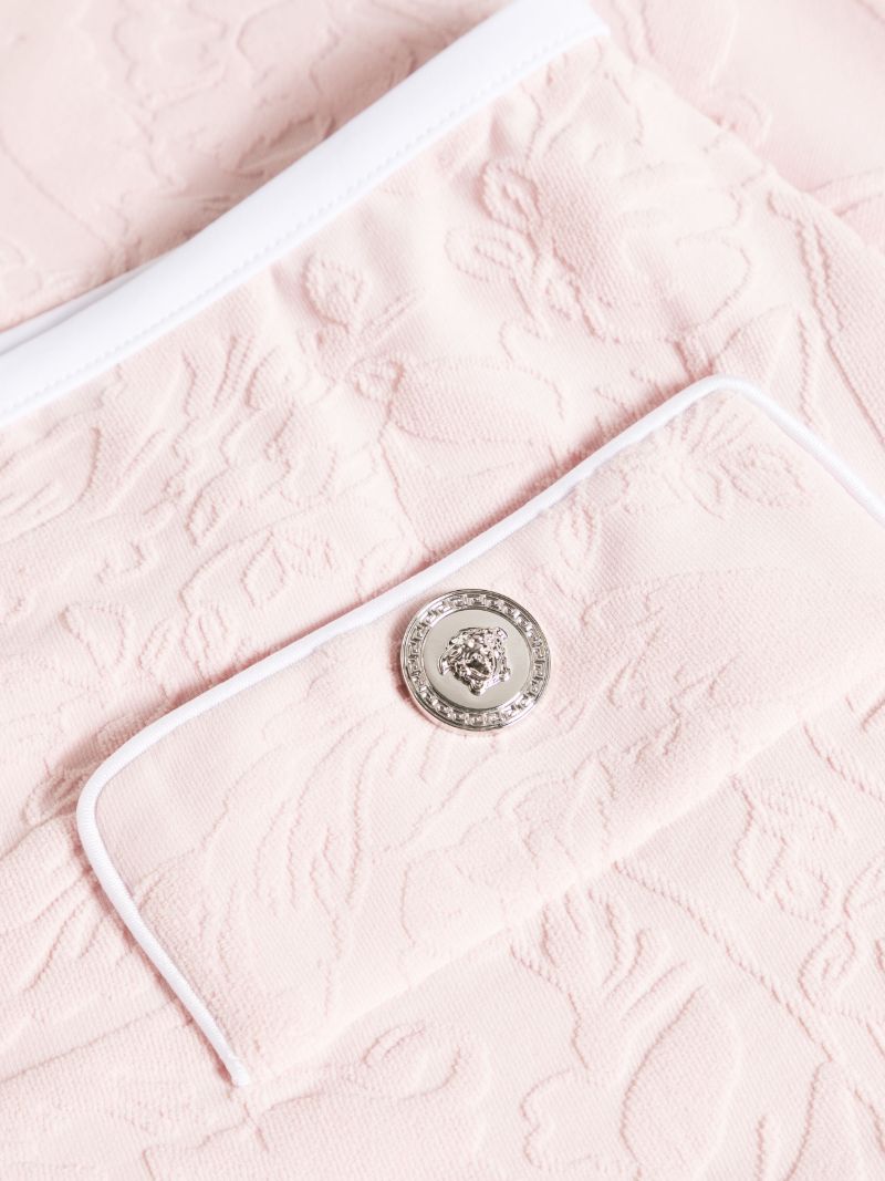 Pink Jacquard Mini Skirt