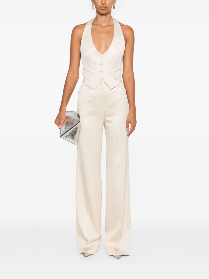 Open-back Twill Waistcoat