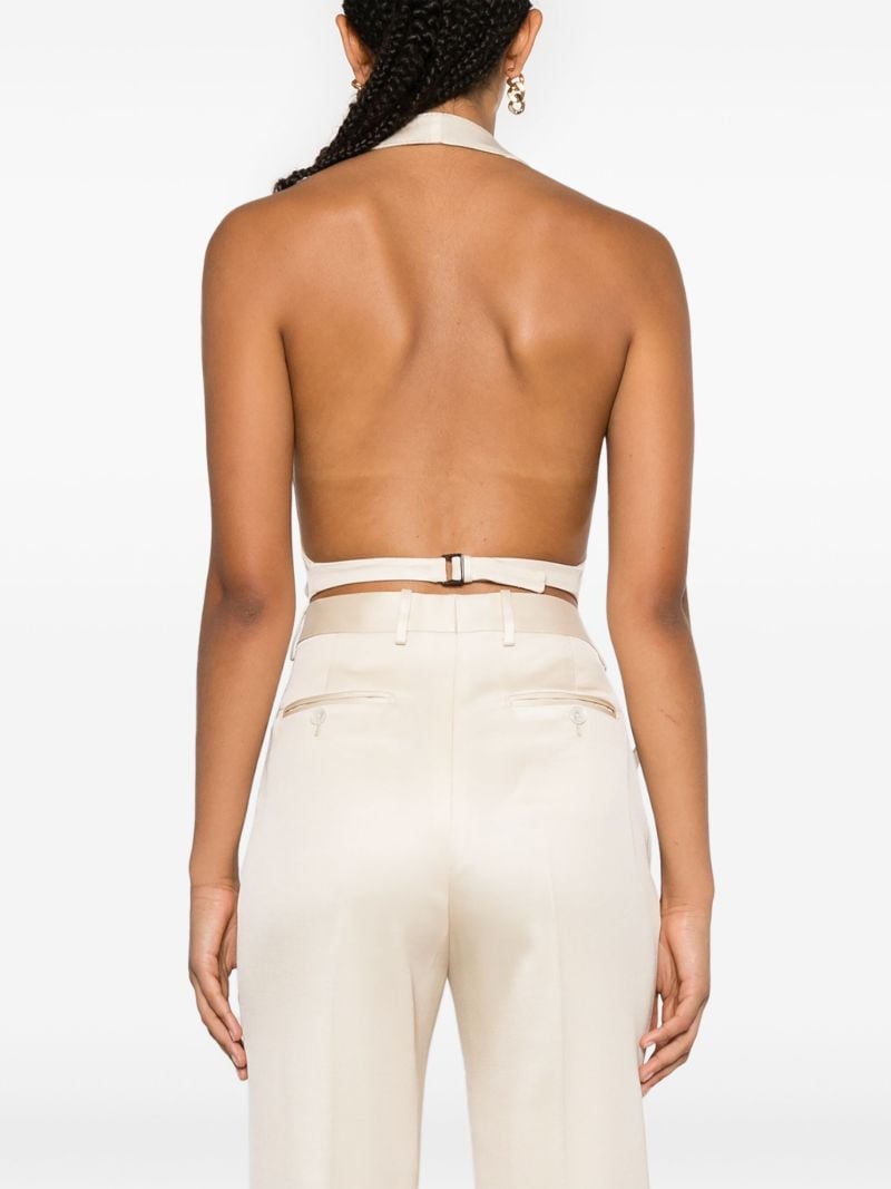 Open-back Twill Waistcoat