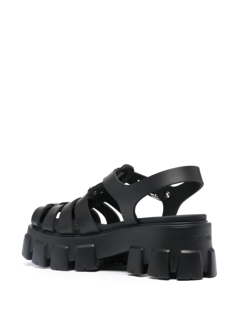 Black 55 Monolith Sandals
