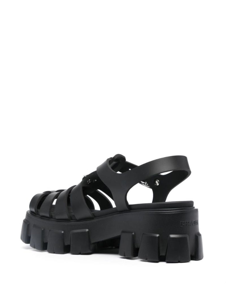 Black 55 Monolith Sandals