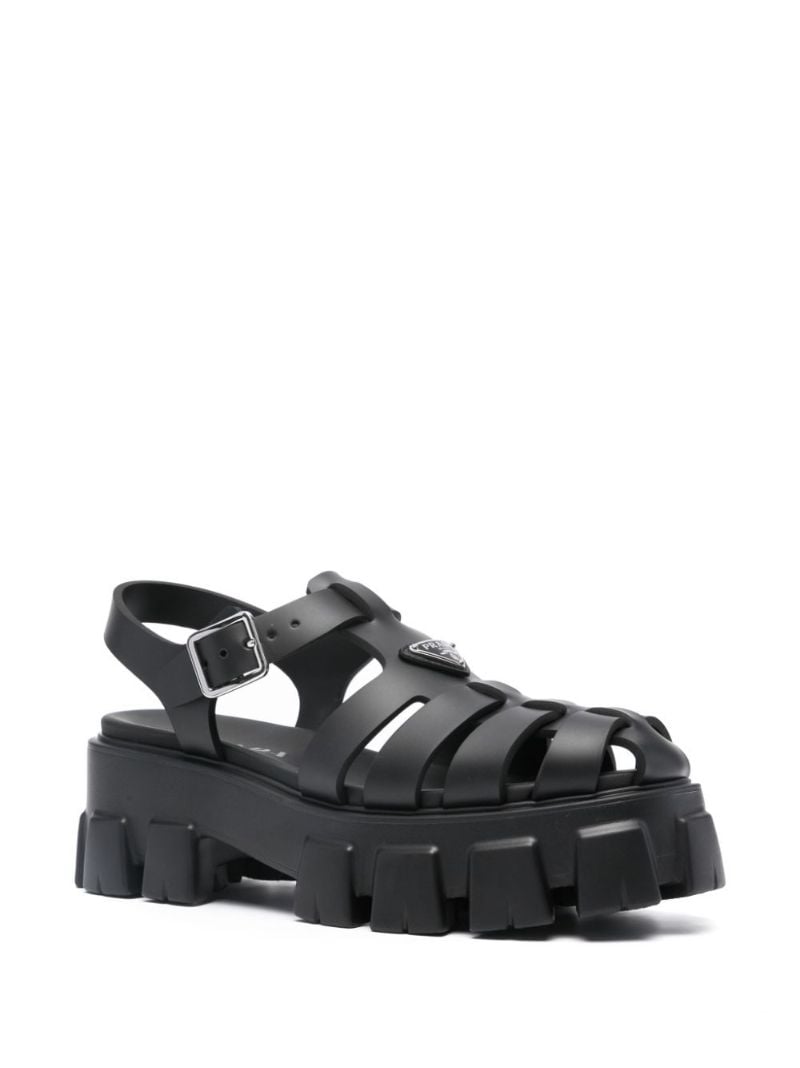 Black 55 Monolith Sandals