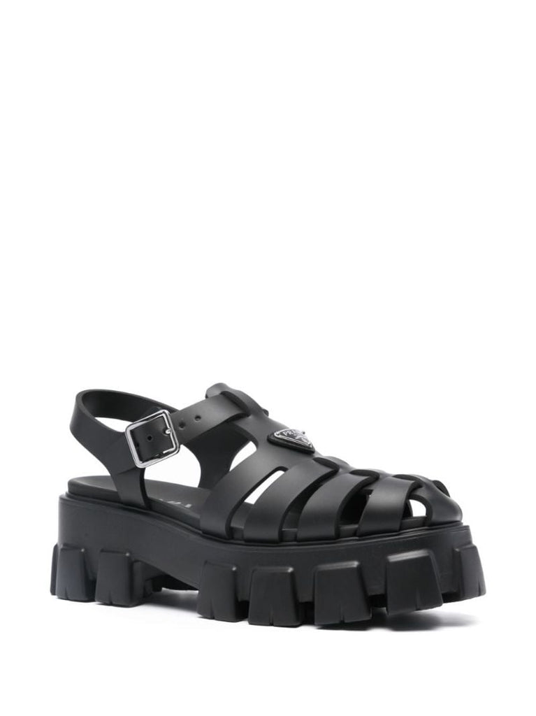 Black 55 Monolith Sandals