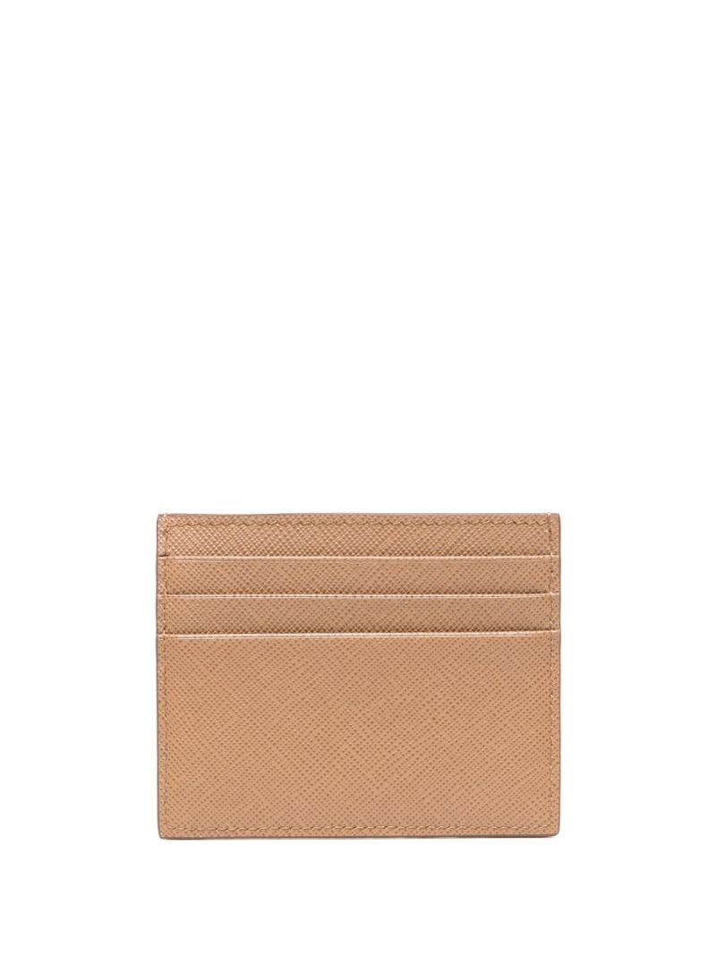 Brown Saffiano Leather Card Holder