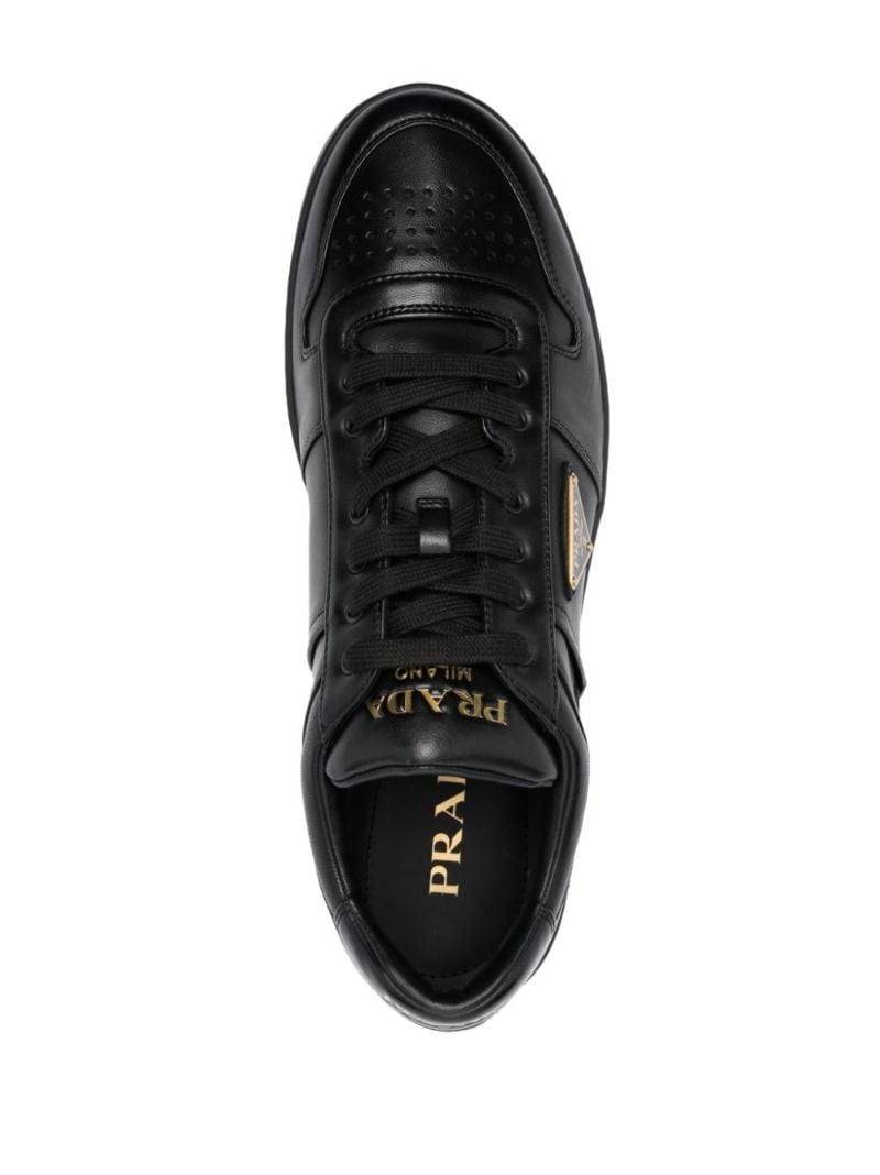 Black Downtown Leather Sneakers